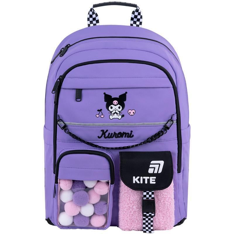 Школьный рюкзак KITE Education Kuromi 13 л Фиолетовый (HK26-584M)