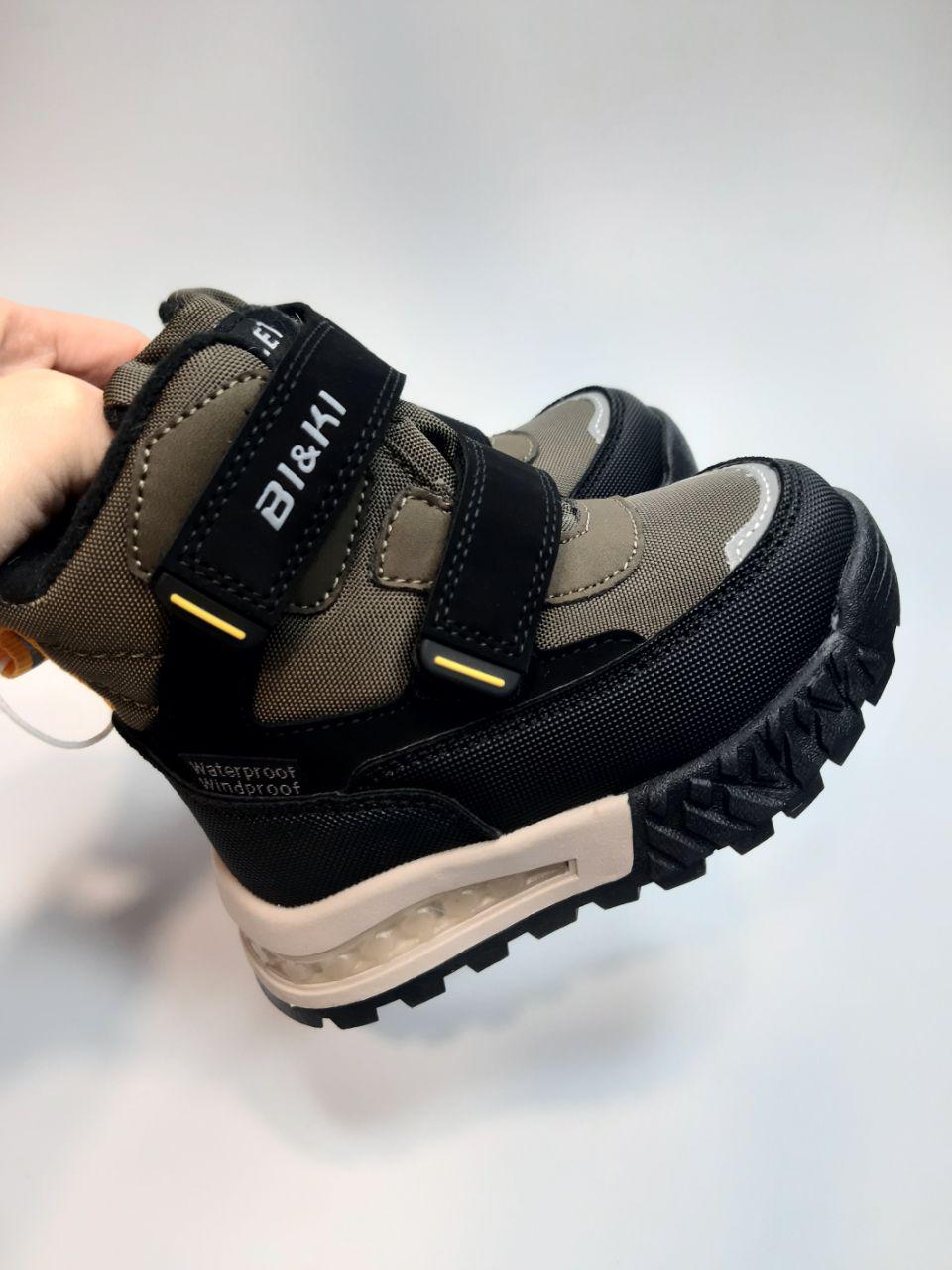 Ботинки зимние TOM.M для мальчика р. 24 15,5 см Хаки (01446 D) - фото 3 Ботинки зимние TOM.M для мальчика р. 24 15,5 см Хаки (01446 D) - фото 3