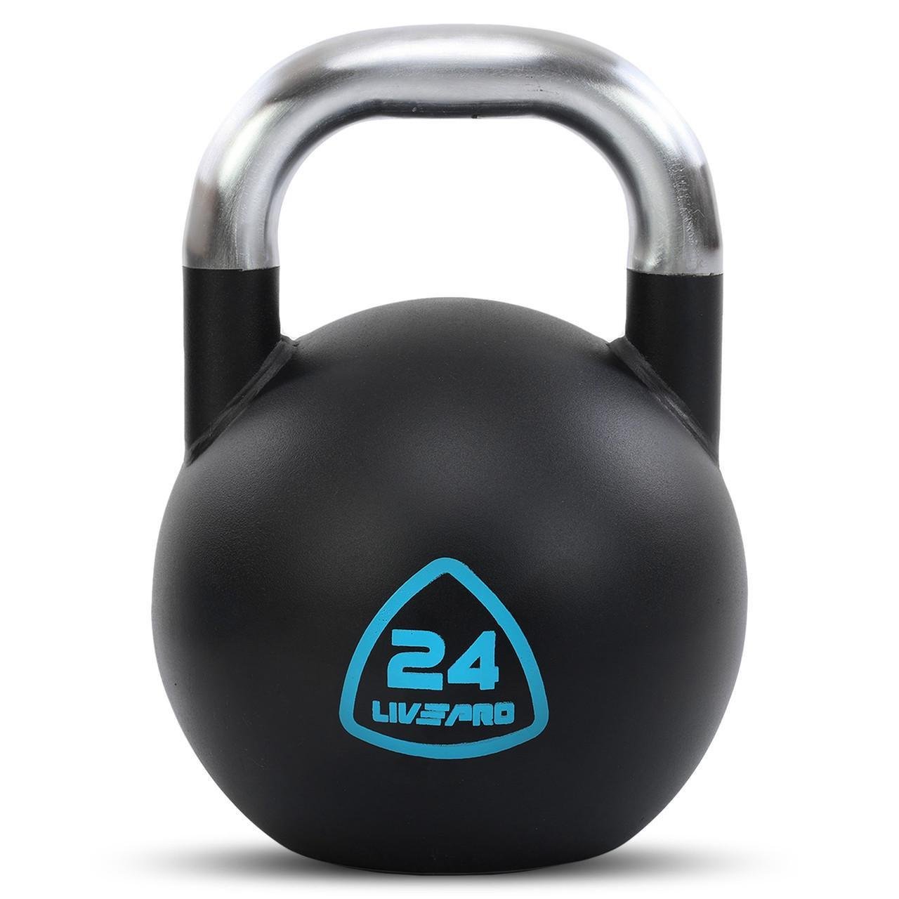 Гиря змагальна цільна LiveUp LP8042-24 сталева забарвлена з хромованою ручкою 24 кг (2532856214) Гиря змагальна цільна LiveUp LP8042-24 сталева забарвлена з хромованою ручкою 24 кг (2532856214)