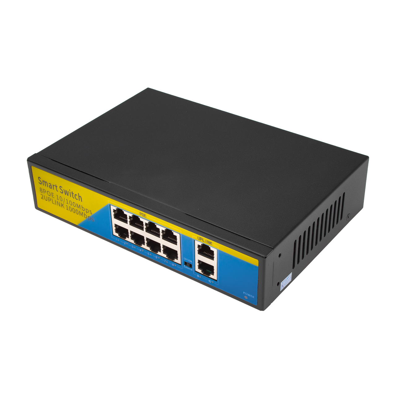 Коммутатор сетевой POE Green Vision GV-008-D-08+2PG (8xPOE, 2xLAN) Коммутатор сетевой POE Green Vision GV-008-D-08+2PG (8xPOE, 2xLAN)