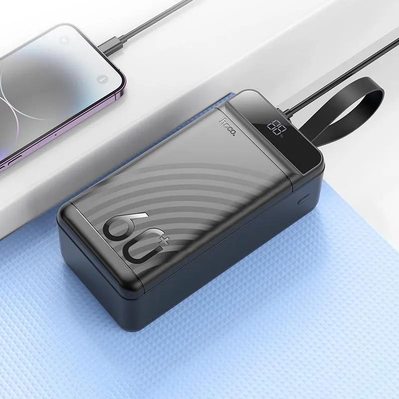 Внешний аккумулятор Hoco J123C Element 60000 mAh 22,5W Black - фото 7 Внешний аккумулятор Hoco J123C Element 60000 mAh 22,5W Black - фото 7