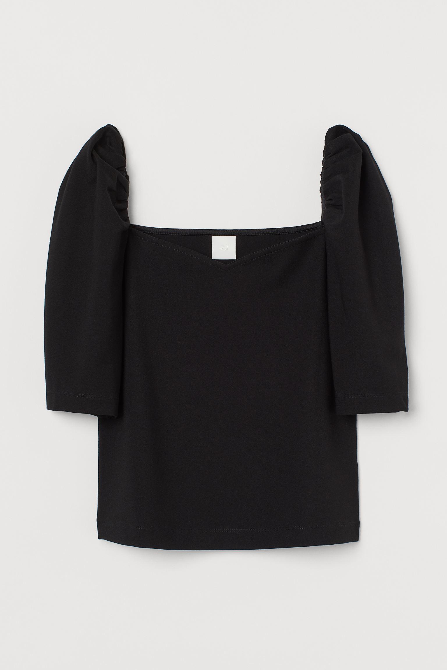 Блуза H&M XL Черный (22128286521)