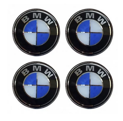 Наклейки на колпаки BMW 90 мм 4 шт.