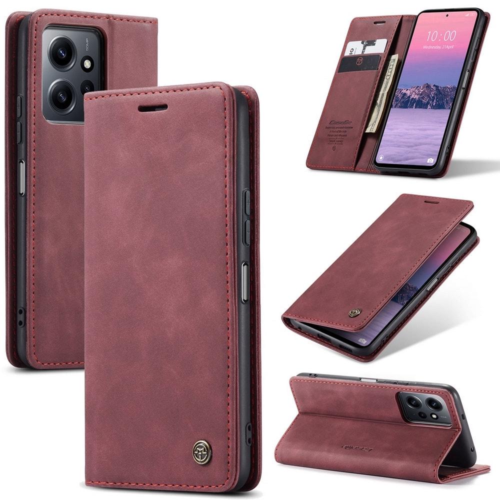 Чехол книжка с магнитом Xiaomi Redmi Note 12 CaseMe Wine (32843-42)