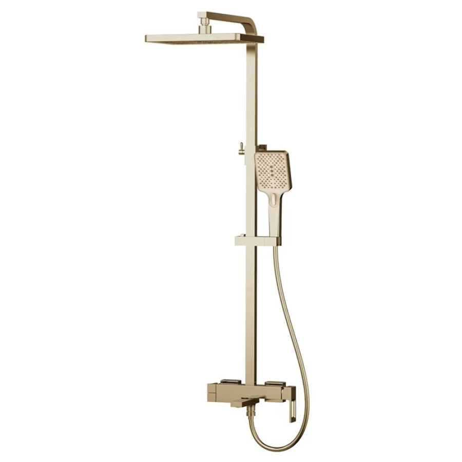 Душевая колонна со смесителем Haiba KANT 009-J Brushed Gold (HB9606) Душевая колонна со смесителем Haiba KANT 009-J Brushed Gold (HB9606)