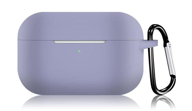 Чохол-накладка DK Silicone Candy Friendly з карабіном для Apple AirPods Pro Lavender grey - фото 1