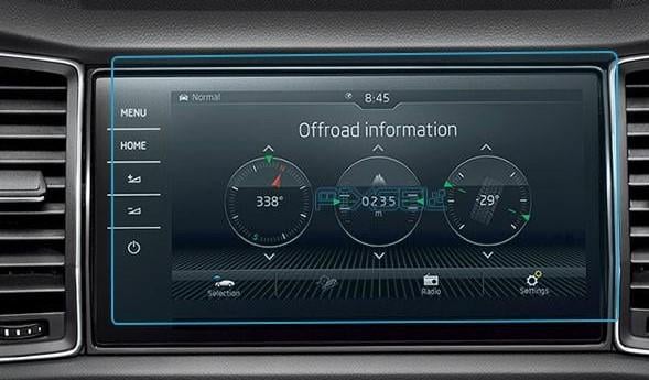 Защитное стекло Pixsel гибридное матовое на монитор Skoda KODIAQ 11,3" 2023