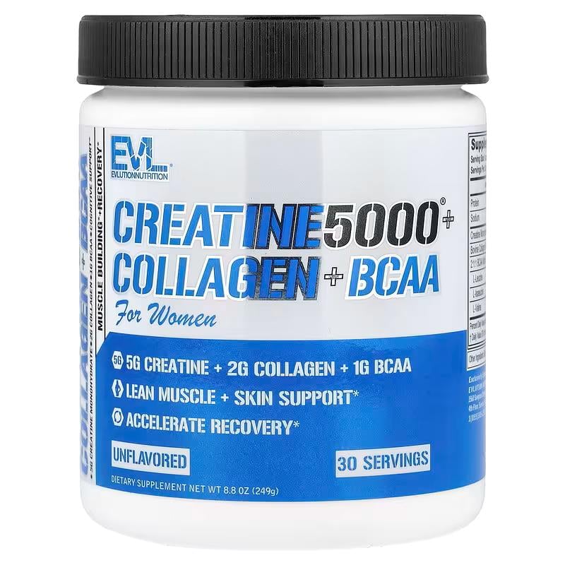 Креатин/колаген та BCAA Evlution Nutrition Creatine 5000 For Women 249 г