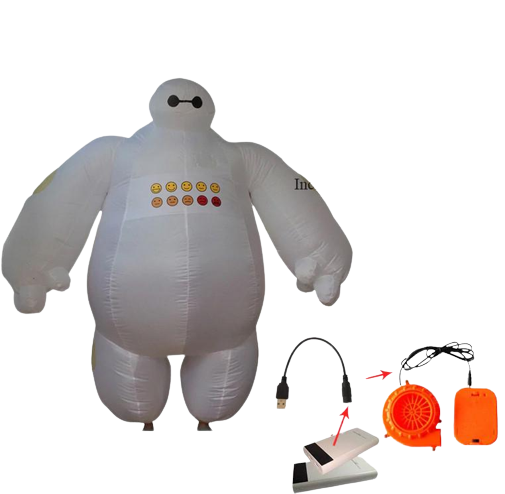 Костюм надувной Resteq Baymax Город Героев на взрослого (VA-1070882920) - фото 2