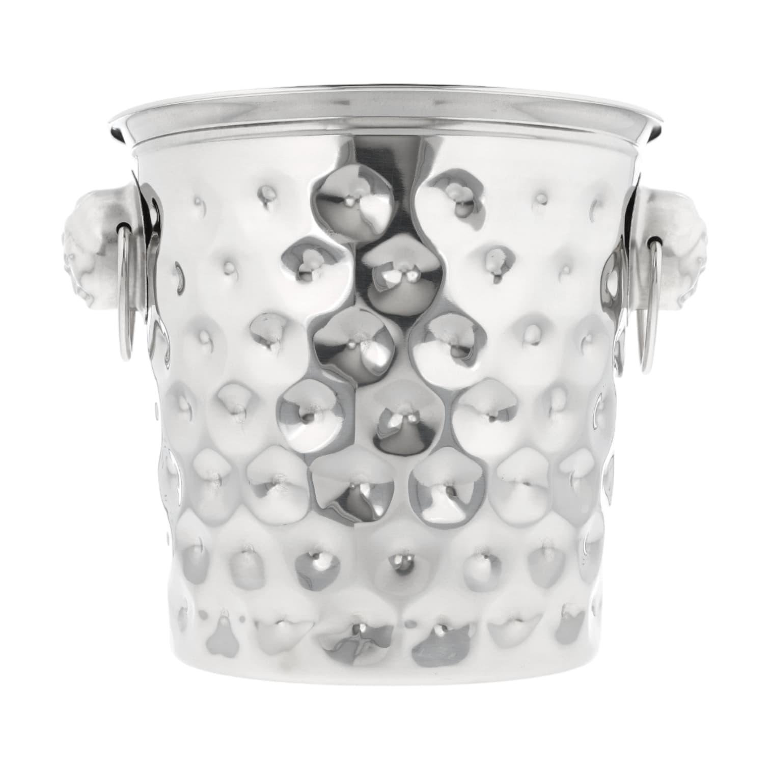 Ведро для льда Olin&Olin нержавеющая сталь/для шампанского и вина 3 л Серебристый (IceBucket-3L-hh)