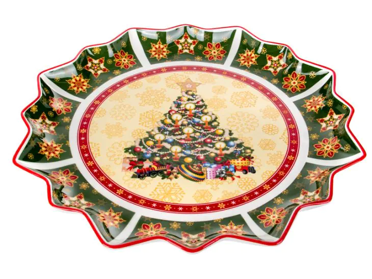 Блюдо фигурное новогоднее Lefard Christmas Collection 986-094 39х4 см Зеленый с рисунком (169-135-986-094) Блюдо фигурное новогоднее Lefard Christmas Collection 986-094 39х4 см Зеленый с рисунком (169-135-986-094)