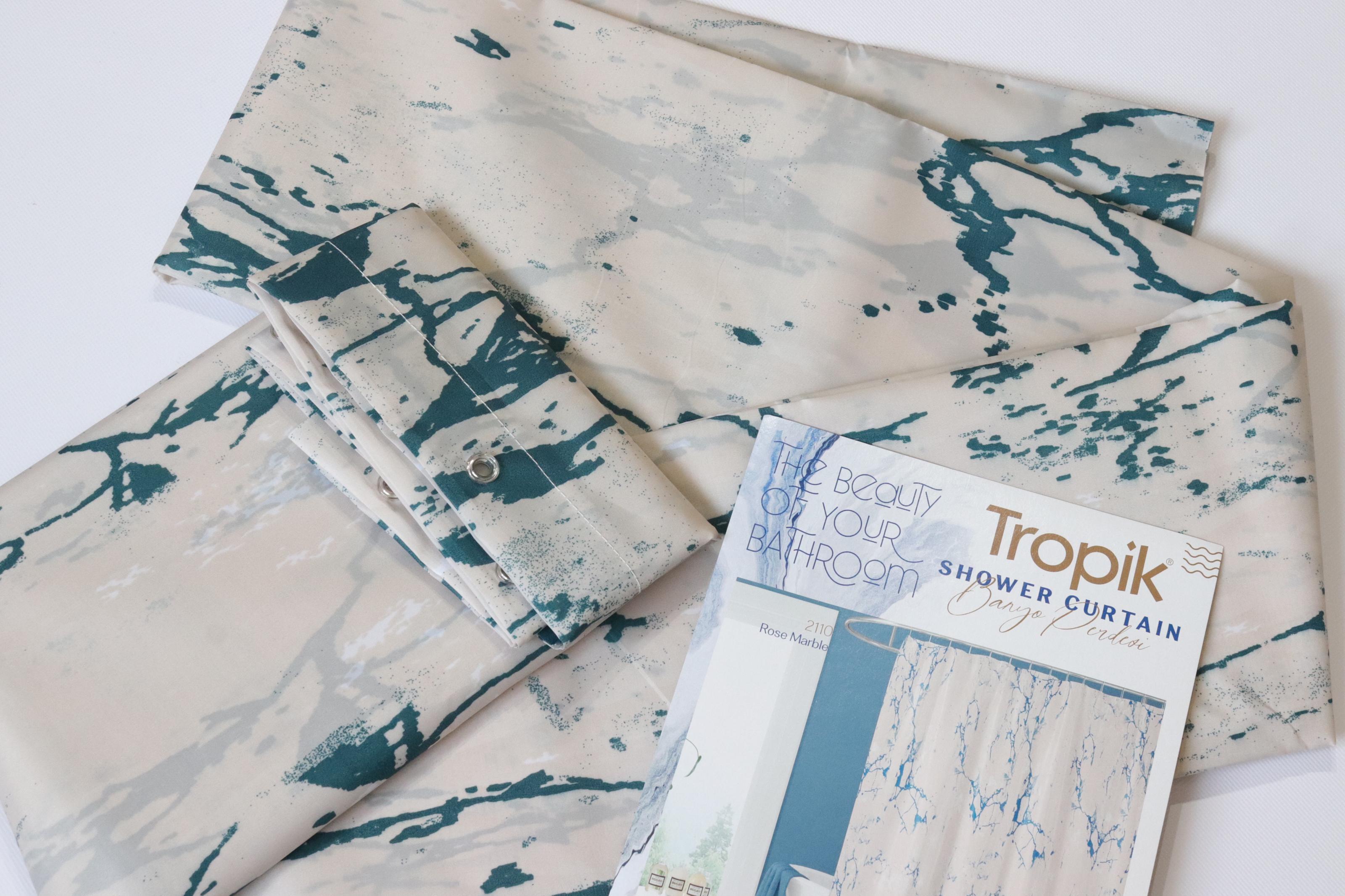 Штора для ванной Tropik Rose Marble 180x200 см (60066041) - фото 6 Штора для ванной Tropik Rose Marble 180x200 см (60066041) - фото 6