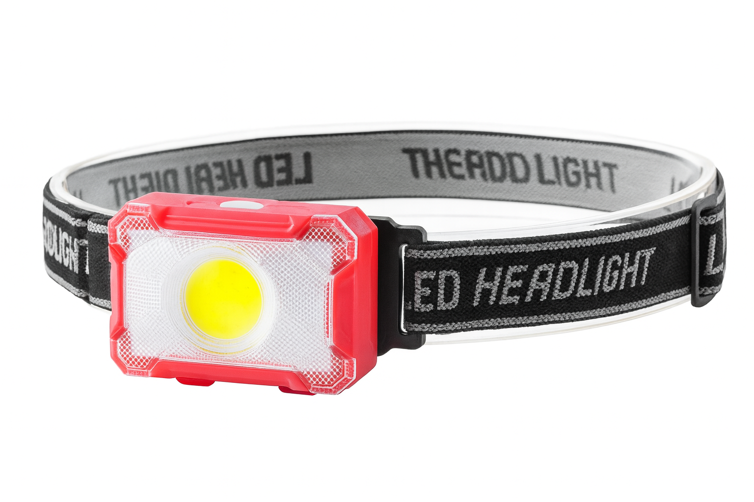 Фонарь налобный 1302COB LED с поворотной головой Красный (30651772)