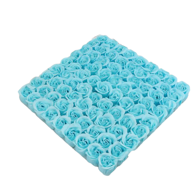 Розы из мыла 81 шт. Светло-голубой (2387838696)