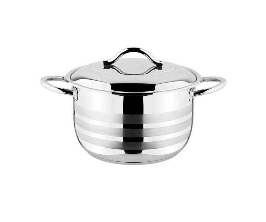 Кастрюля с крышкой OMS нержавеющая сталь индукция 3,3 л 20 см