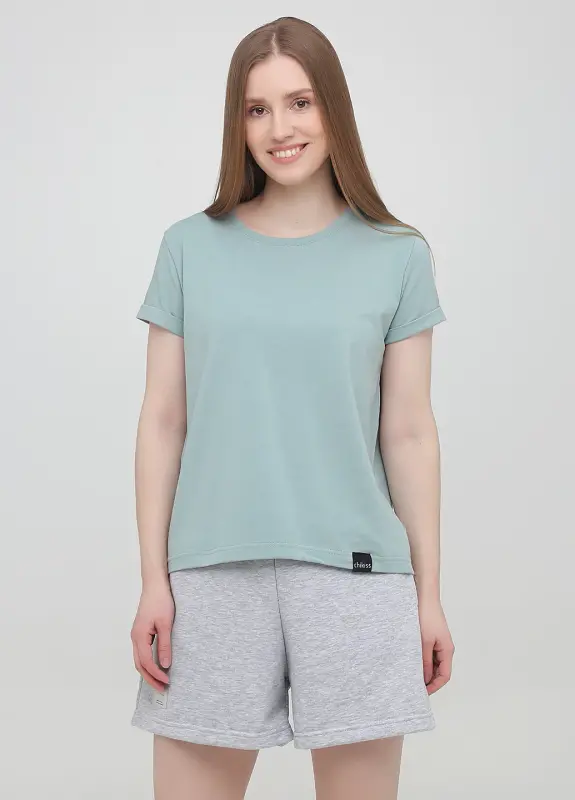 Футболка женская Chikiss L Изумрудный (CLV 002/006)