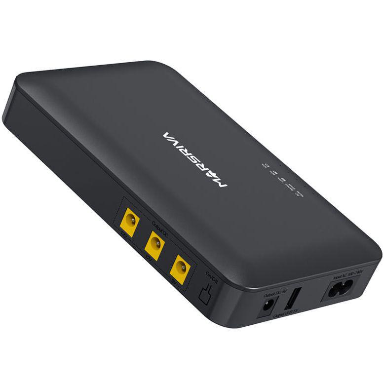 Источник бесперебойного питания для роутера MARSRIVA KP1Plus 18W Li-Pol 16000 mAh Black (8558) - фото 3