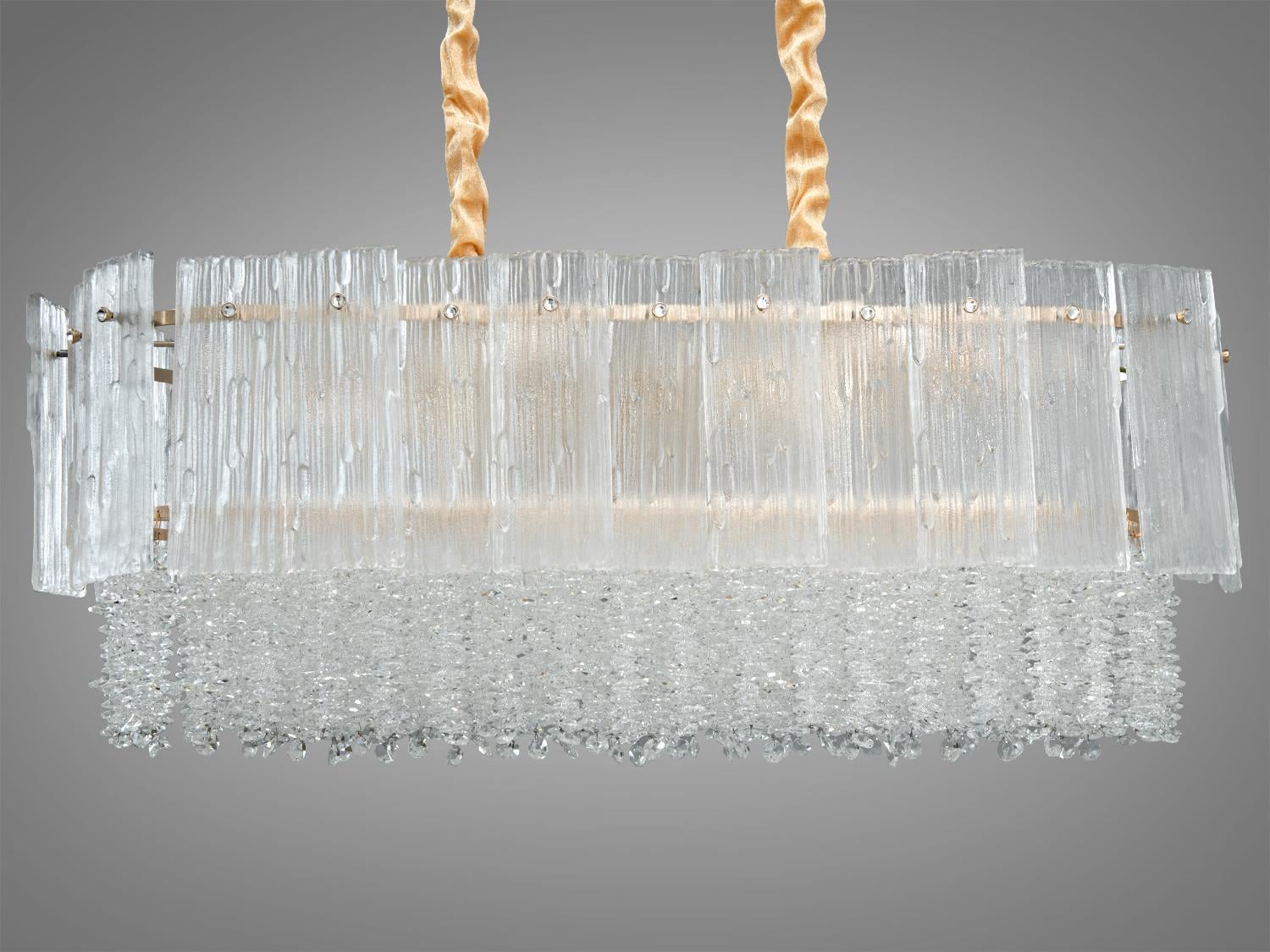 Люстра хрустальная Diasha овальной формы на 10 ламп Золотистый (328-800x350GD) Люстра хрустальная Diasha овальной формы на 10 ламп Золотистый (328-800x350GD)