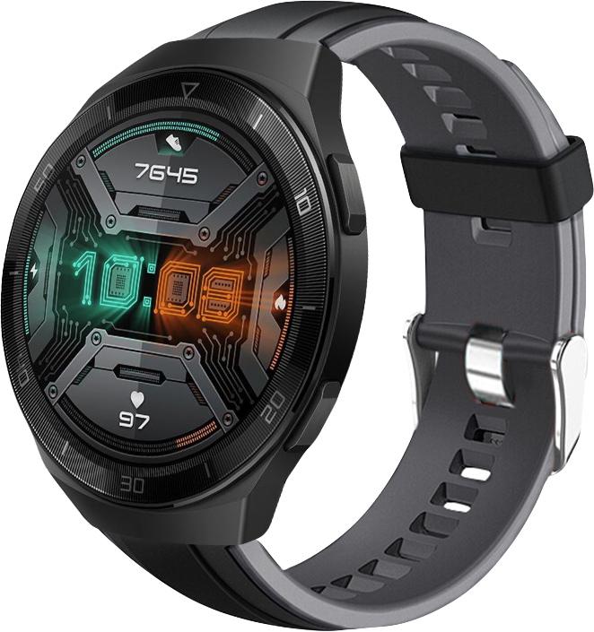 Ремешок Coholl для Huawei Watch GT2e 22 мм Black/Grey (16273) Ремешок Coholl для Huawei Watch GT2e 22 мм Black/Grey (16273)