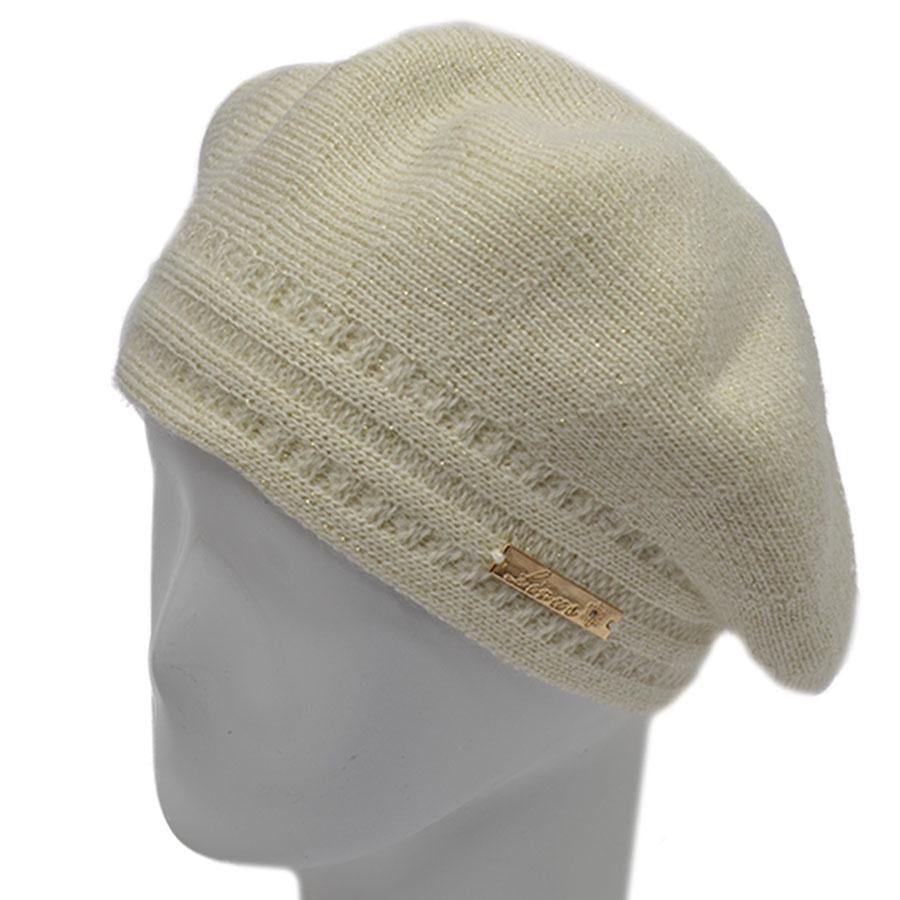 Берет шерстяной Lirus Алина Молочный (70265)