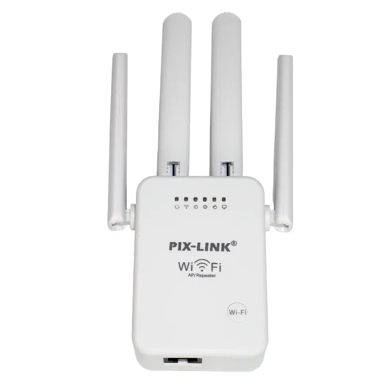 Ретранслятор Wi-Fi Pix-Link WR47S4T 4 антенны 300 Mbps 2,4 GHz White (3_07984)