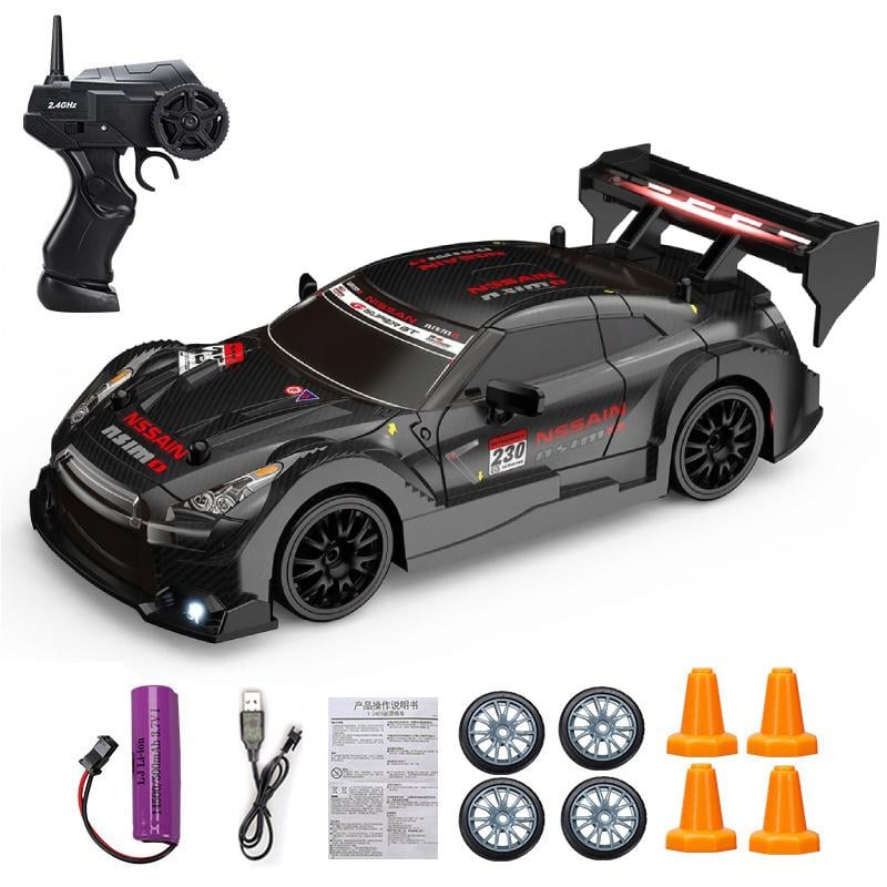 Машина для дрифта радиоуправляемая 4WD полноприводная с подсветкой фар и 2 комплектами колес на аккумуляторе 500 mAh (N-009) Машина для дрифта радиоуправляемая 4WD полноприводная с подсветкой фар и 2 комплектами колес на аккумуляторе 500 mAh (N-009)