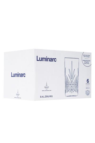 Стаканы Luminarc Зальцбург 380 мл 6 шт. Розовый (P9166/1) - фото 2