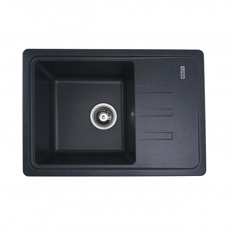 Мойка для кухни гранитная Platinum 6243 Liana Антрацит матовый