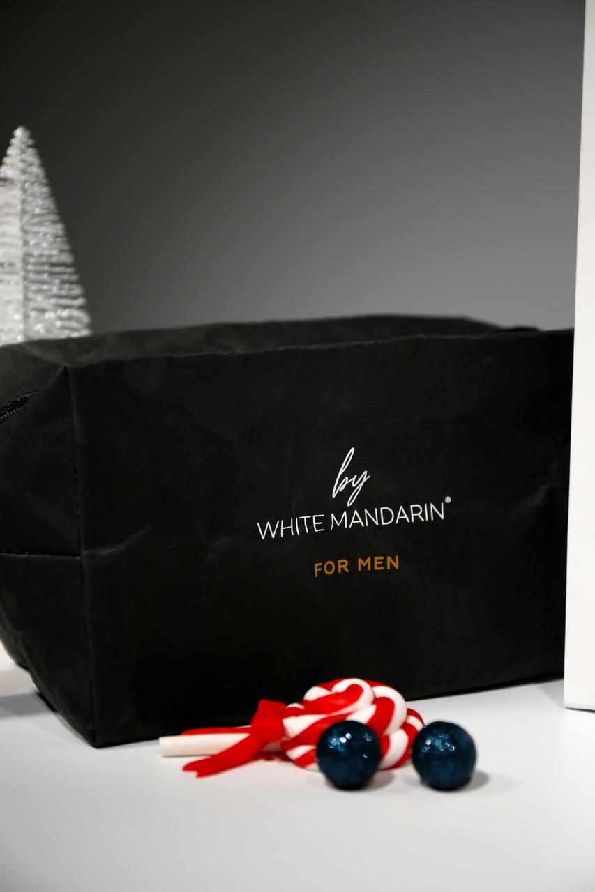 Подарунковий набір для гоління White Mandarin MANʼs Collection піна/лосьйон/косметичка чоловічий (2043988950) - фото 4