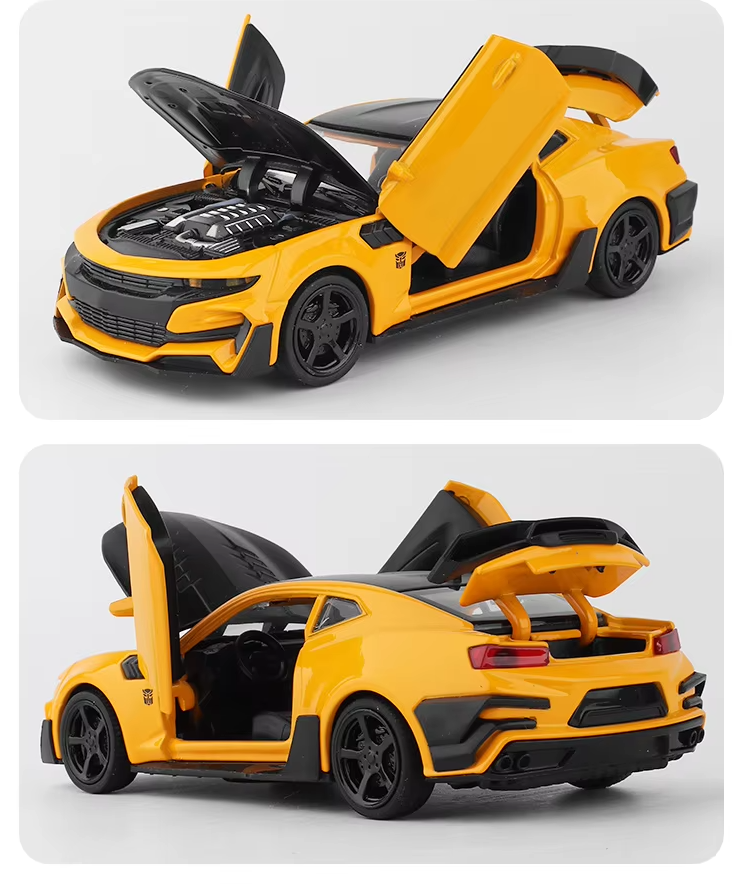 Модель спортивного автомобиля металлическая с подсветкой и звуком 1:32 Chevrolet Camaro - фото 7