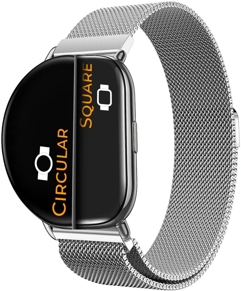 Ремешок Миланская Петля Milano для Zepp E Square/Circular Silver (26325-59)