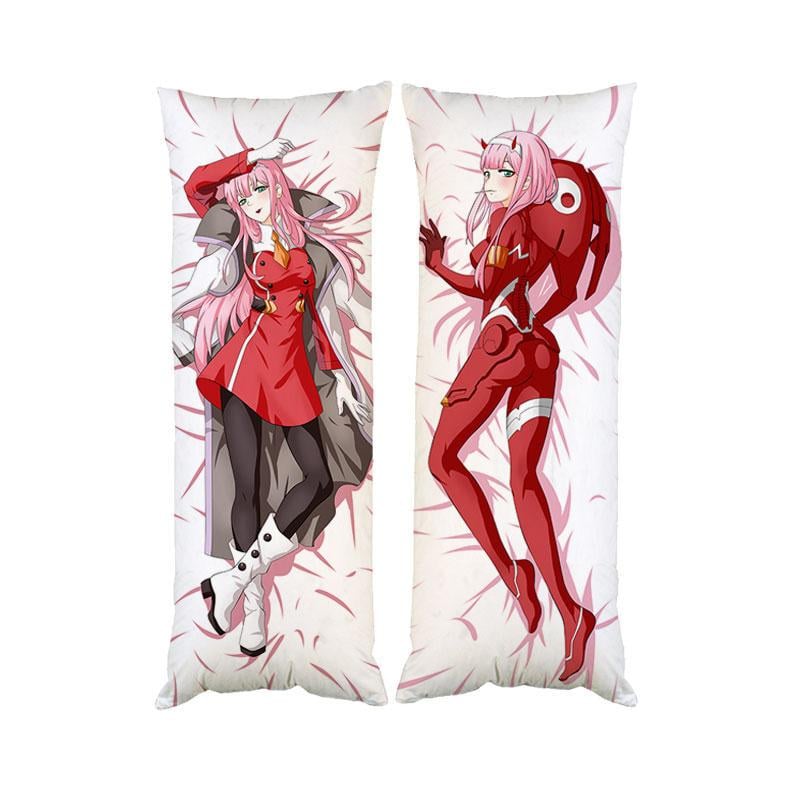 Подушка дакимакура Милый во Франксе Зеро Ту 02 декоративная ростовая для обнимания 40x100 см (1189879340)