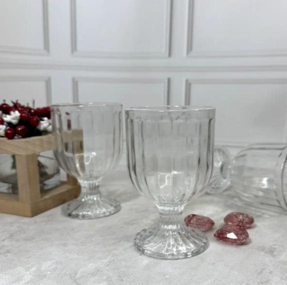 Набор стеклянных креманок на ножке Helios Toledo 5060 3 шт. 205 мл