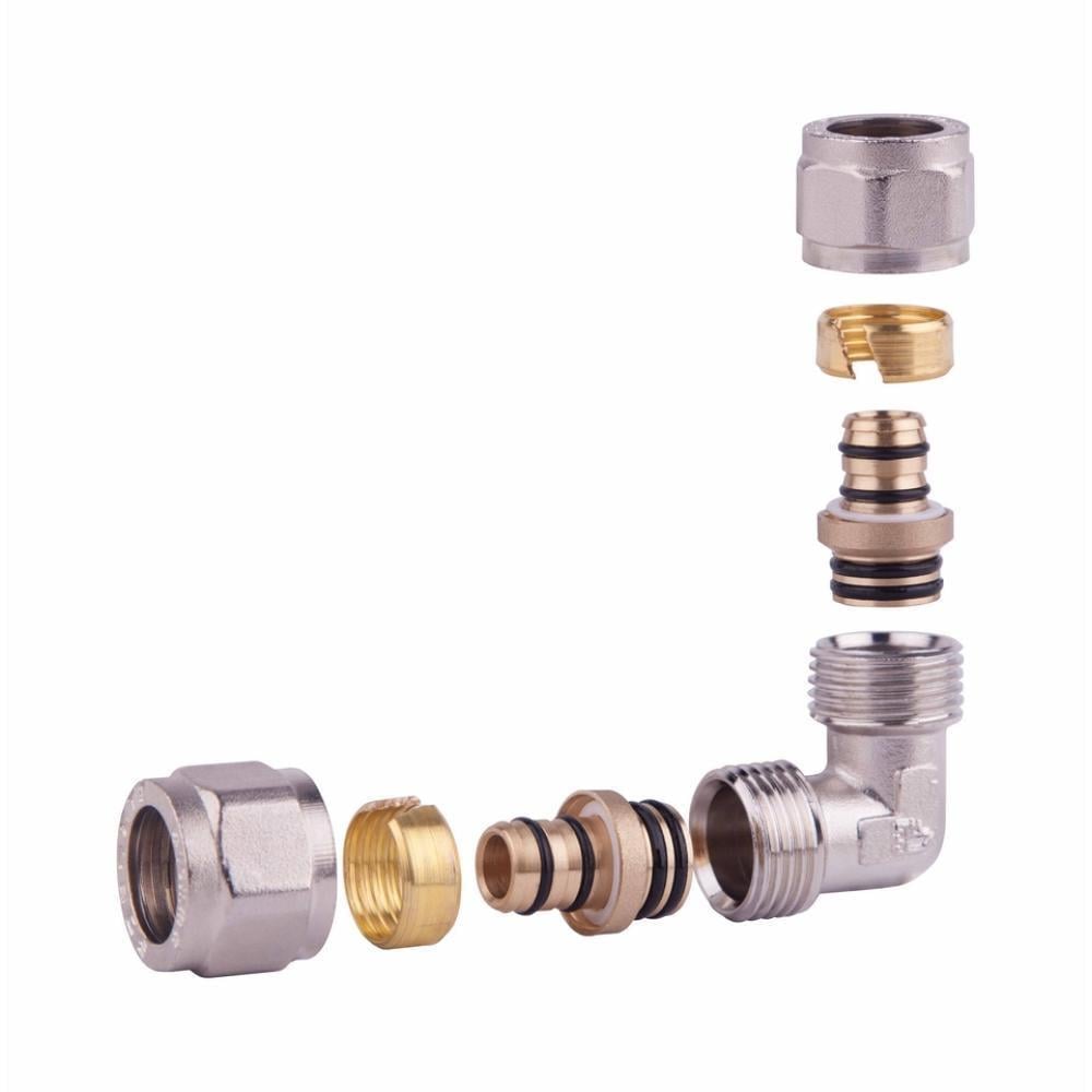 Угол разборный Thermo Alliance Forte 16х16 никелированный (SF173W1616)