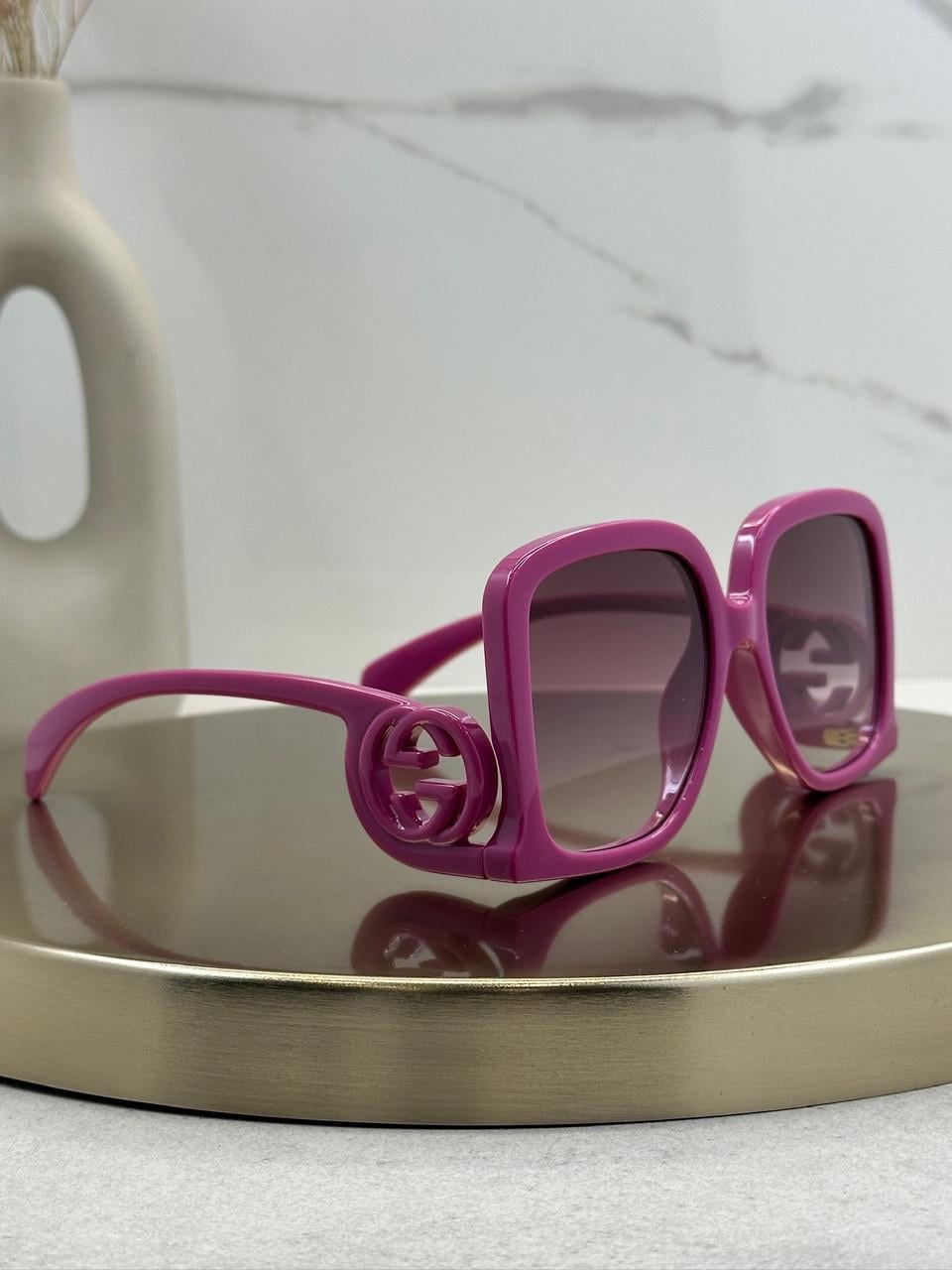 Солнцезащитные очки Gucci GG1326S 004 Fuchsia Pink/Grey