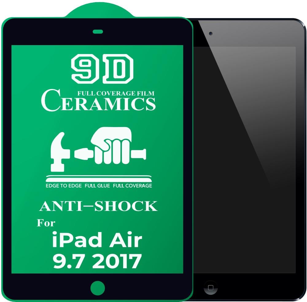 Защитная пленка Ceramics iPad 9.7 2017 керамическая 9D (22455)