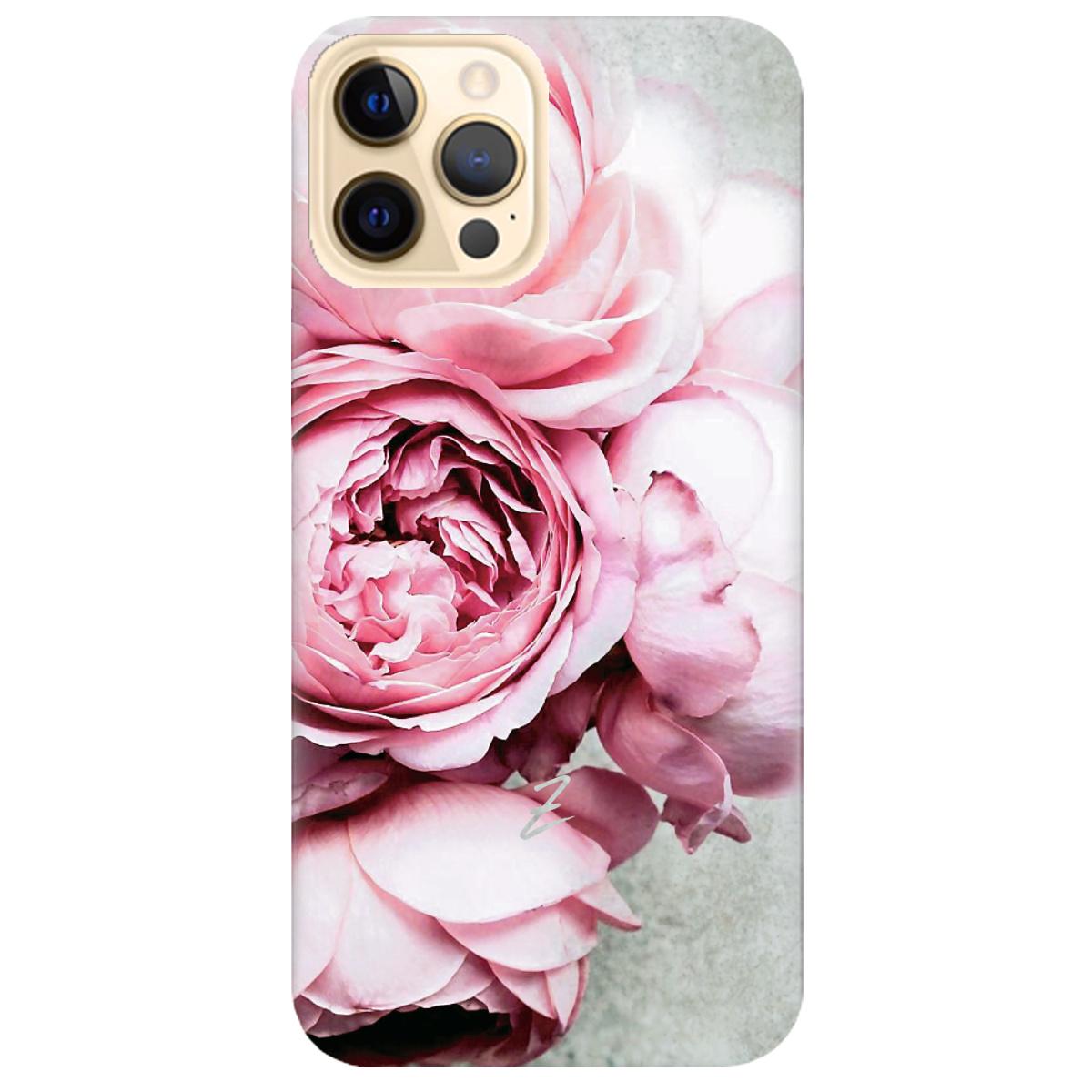 Силиконовый чехол Zorrov для Apple iPhone 12 Pro Max - Peony (14060040140088154)