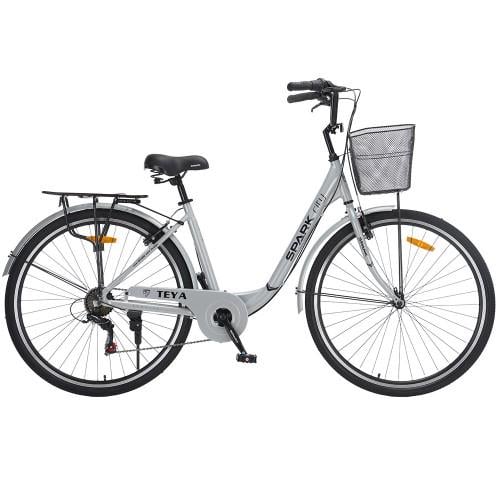 Велосипед Spark CITY TEYA колеса 28" алюминиевая рама 18" Серый (000239989)