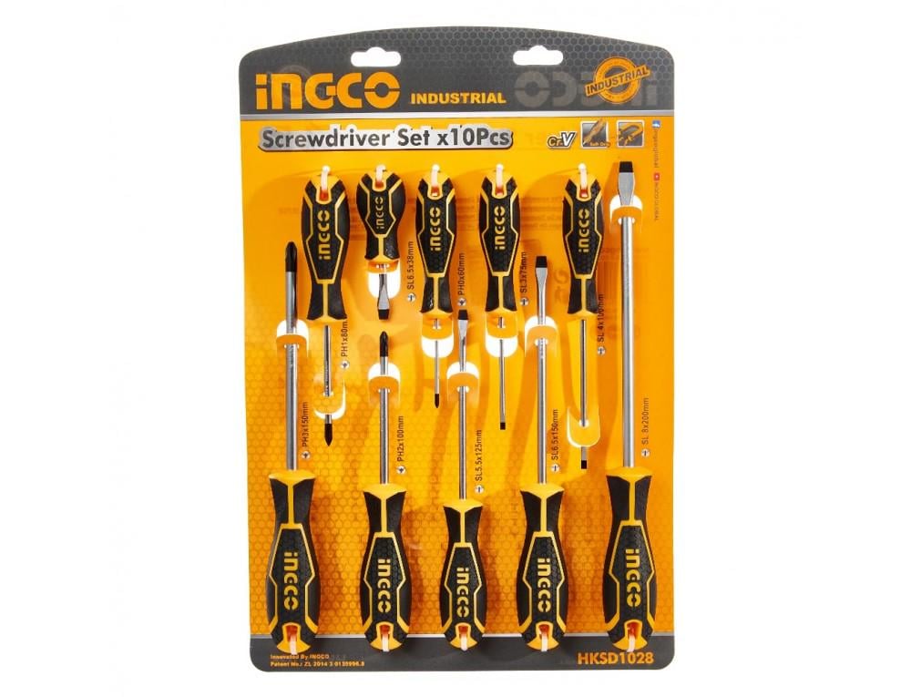 Набор отверток Ingco Industrial 10 шт. (12047426)