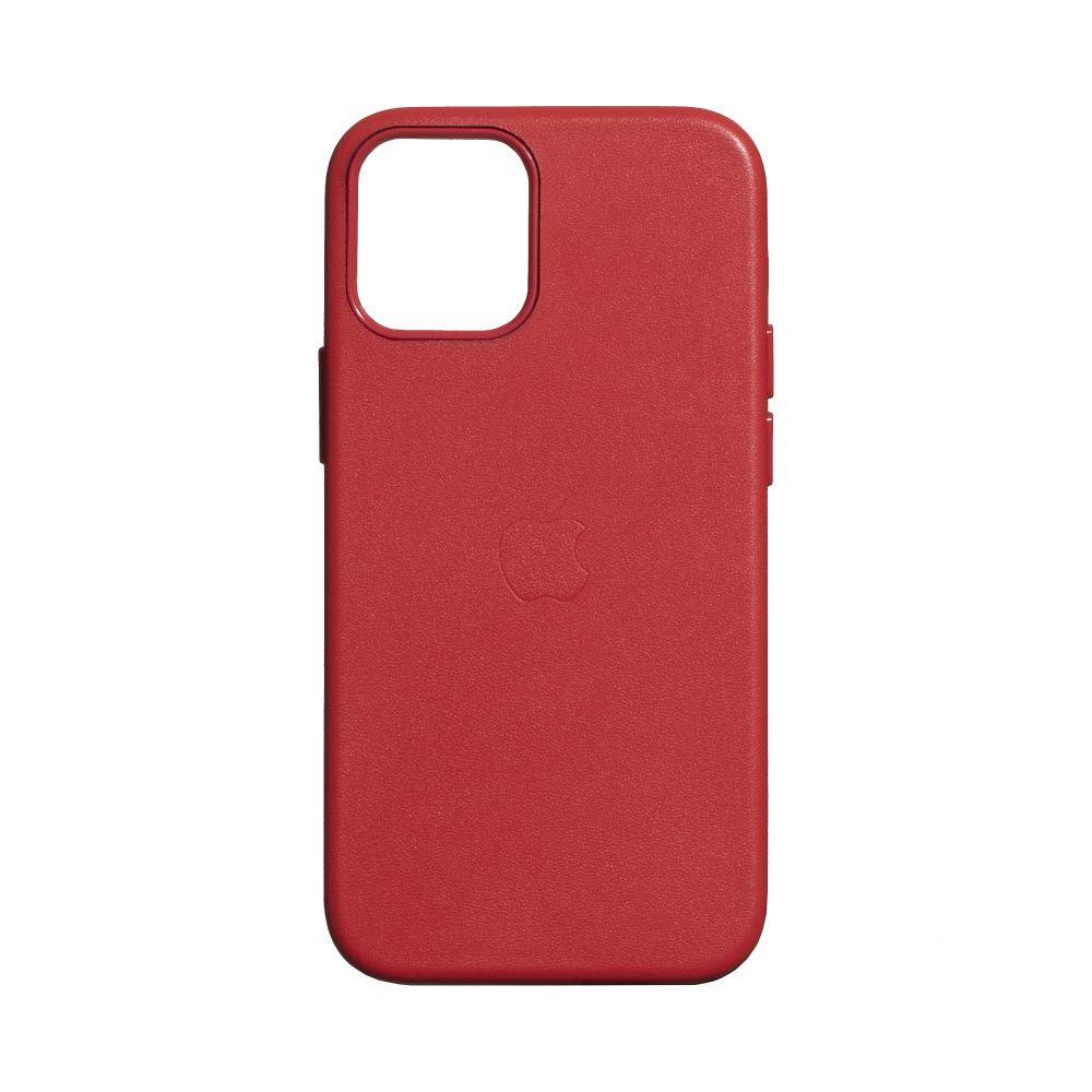 ᐉ Кожаный чехол Epic Leather Case (AA) with MagSafe для IPhone 12 Mini Red