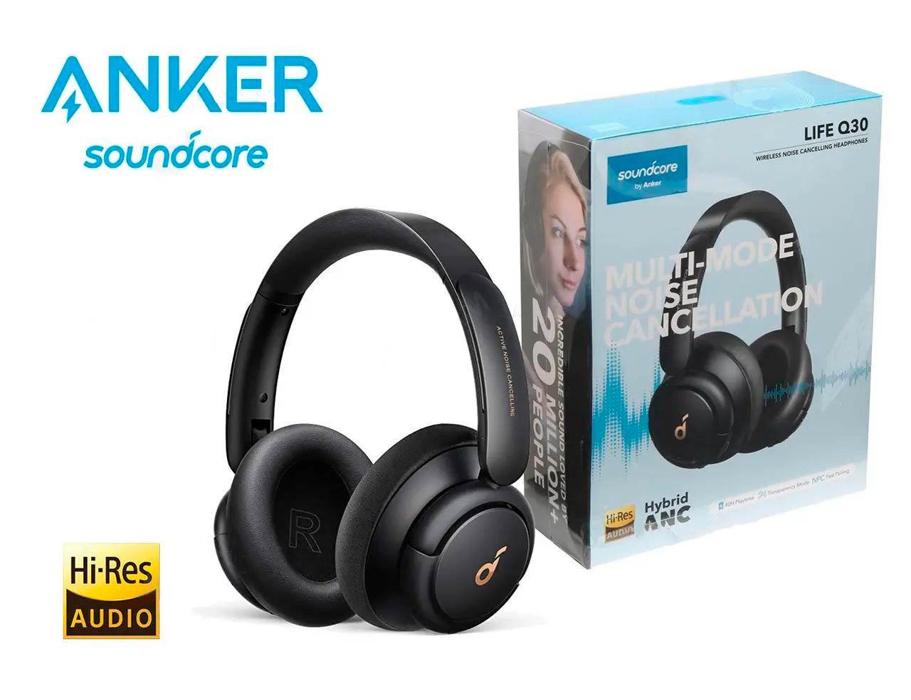 Наушники Anker Soundcore Life Q30 Black ANC с активным шумоподавлением (2127234240) - фото 6 Наушники Anker Soundcore Life Q30 Black ANC с активным шумоподавлением (2127234240) - фото 6