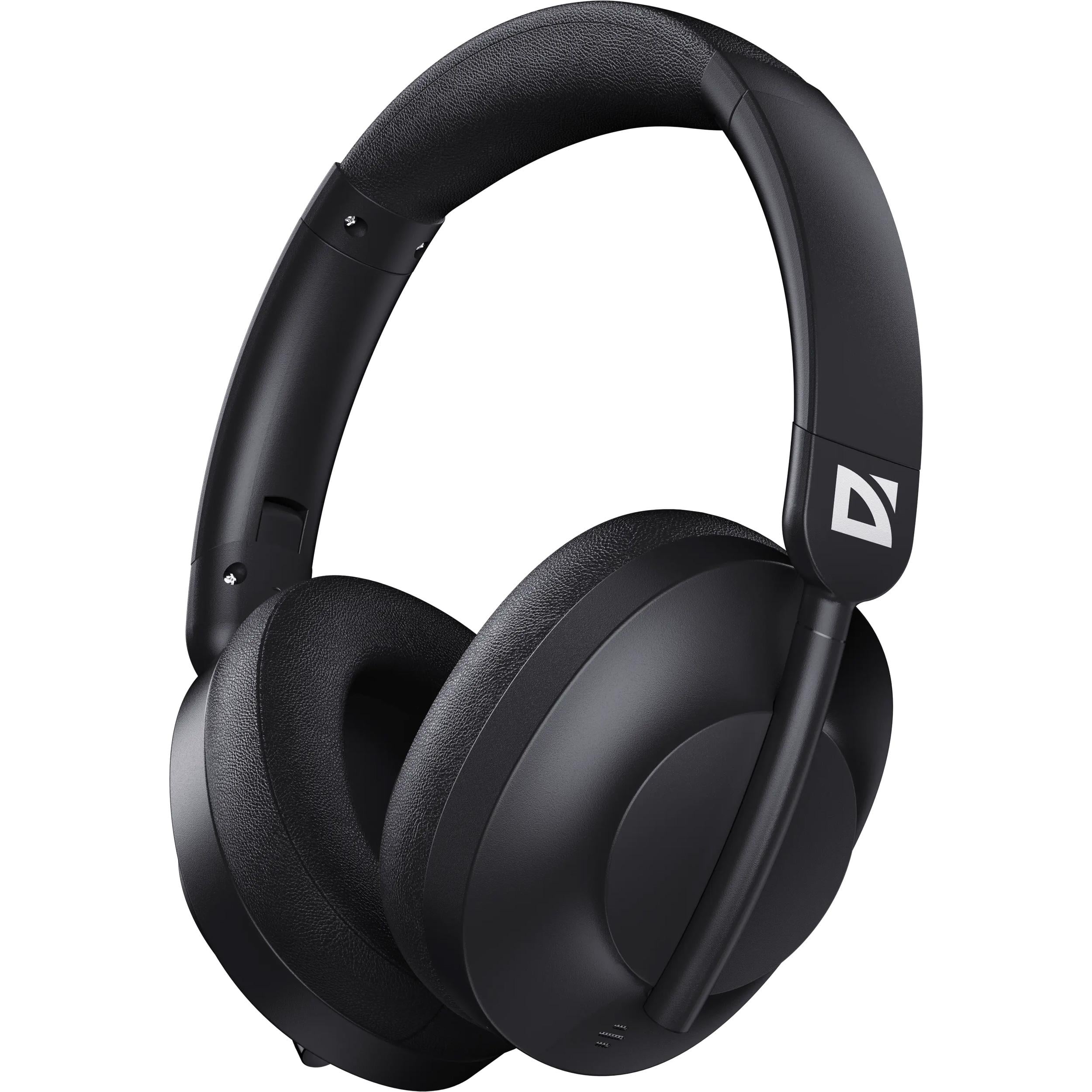 Навушники бездротові Defender FreeMotion B485 Bluetooth 3,5 мм/USB Type-C ANC з мікрофоном Black (63485)