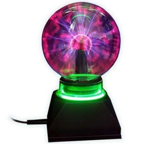 Нічник-куля настільний Plasma Light Magic Flash Ball BIG з блискавками плазмовий 5" (17945669)