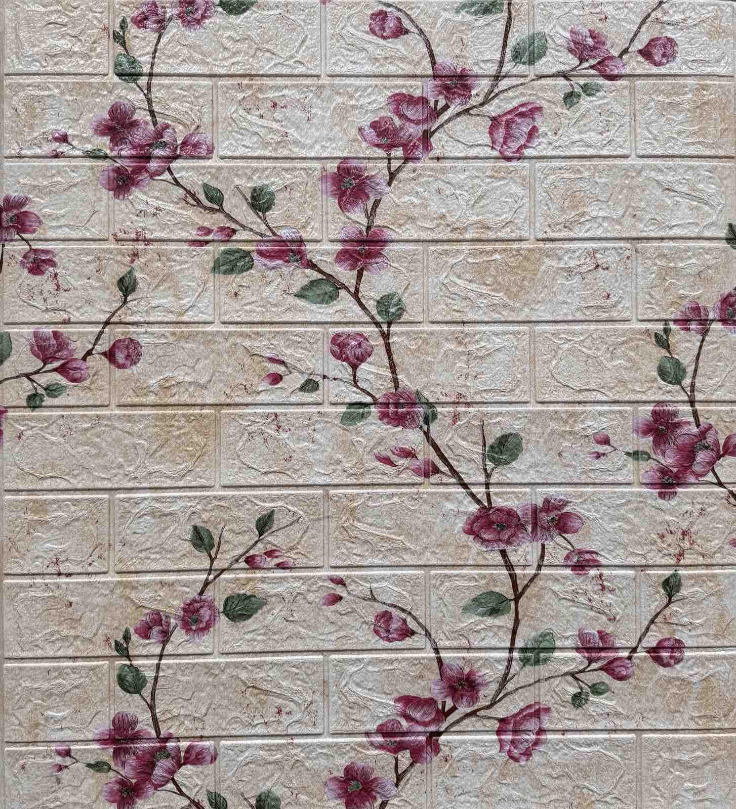 3D-панель самоклеящаяся декоративная Магнолия 700x770x3 мм