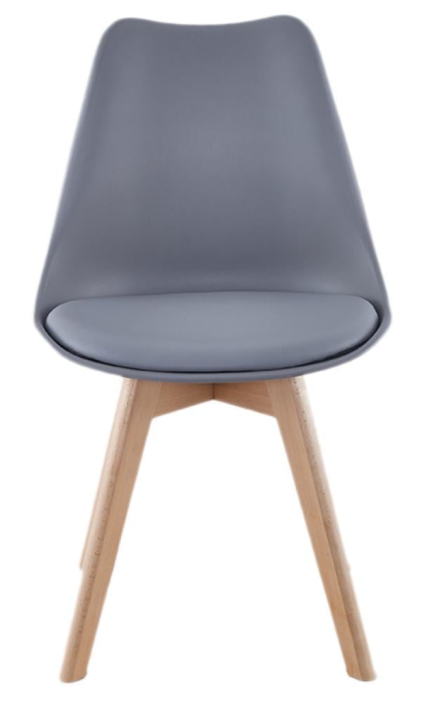 Кресло для кухни Bonro B-487 на деревянных ножках до 120 кг Серый (147-76-42300183)