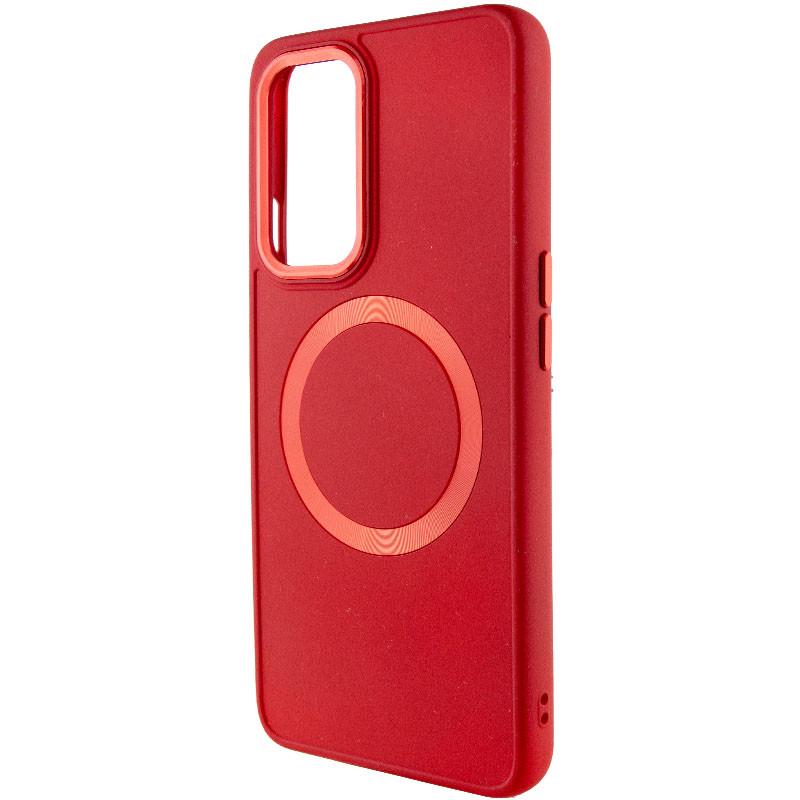 Протиударний TPU Чохол Bonbon Metal Style with MagSafe для OnePlus 9 Червоний / Red - фото 3