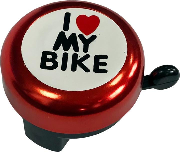 Дзвінок велосипедний Spelli "I Love My Bike" SBL-671 Червоний (25888156)
