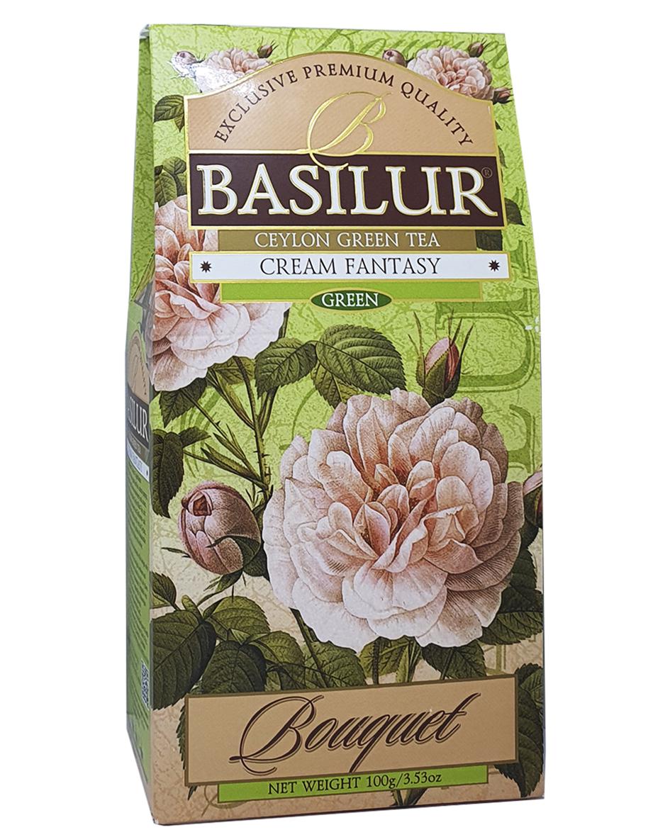 Чай зеленый Basilur Букет Кремовая Фантазия 100 г (55121)