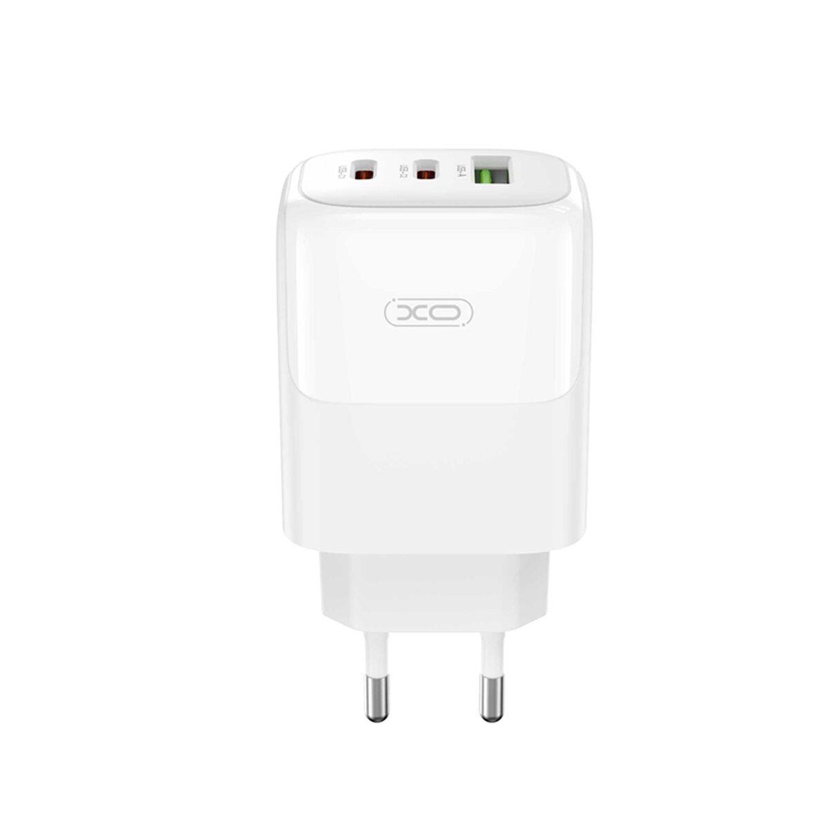 Зарядний пристрій мережевий Xo L139 1USB-A 45W/2USB-C 65 W Білий Зарядний пристрій мережевий Xo L139 1USB-A 45W/2USB-C 65 W Білий