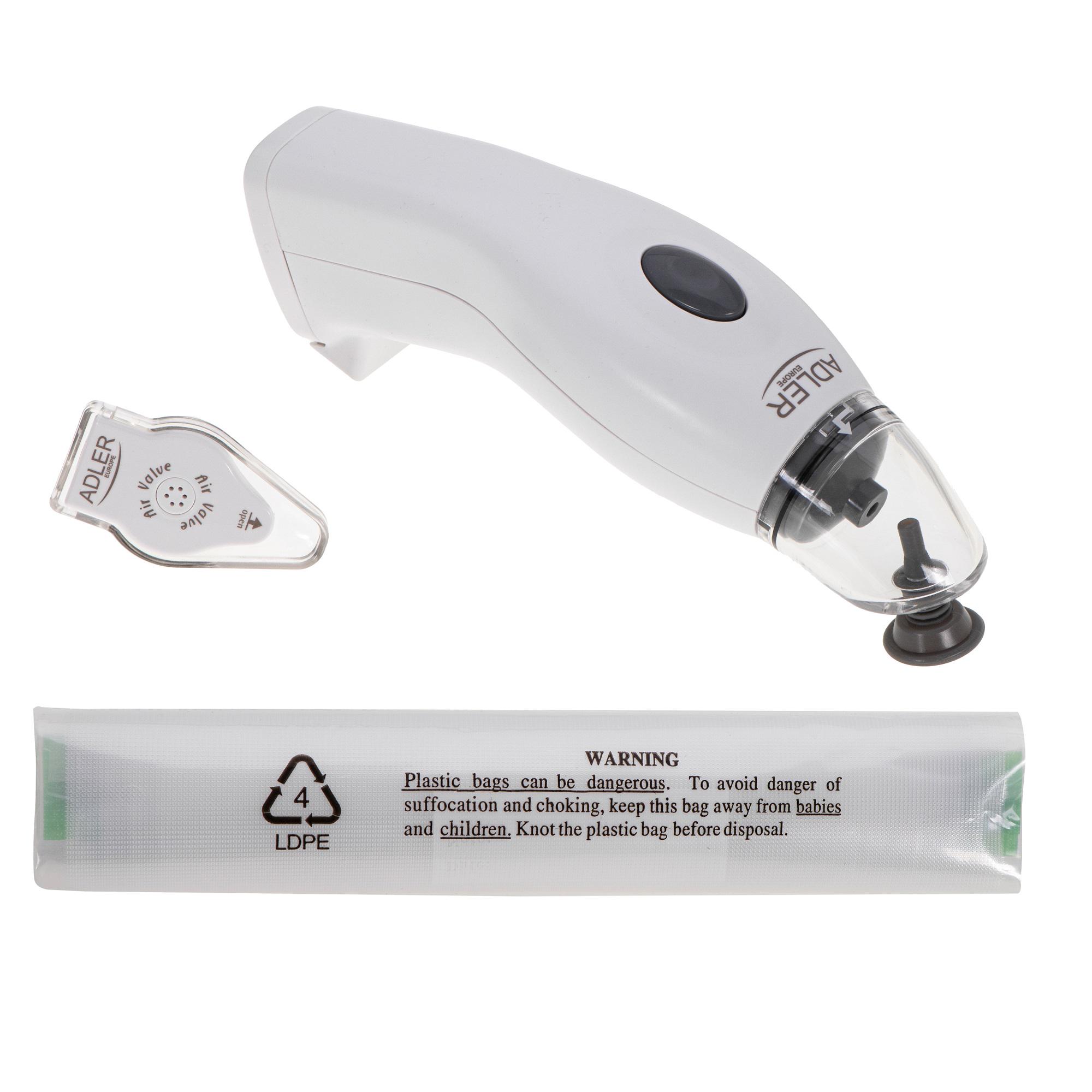 Вакуумний насос із набором пакетів Adler AD 4515 (6747) - фото 4 Вакуумний насос із набором пакетів Adler AD 4515 (6747) - фото 4